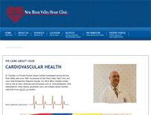 Tablet Screenshot of newrivervalleyheartclinic.com